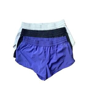 DSG Women’s Size L Athletic Shorts 3 Pack, Grey, Purple, White, Dicks Sporting